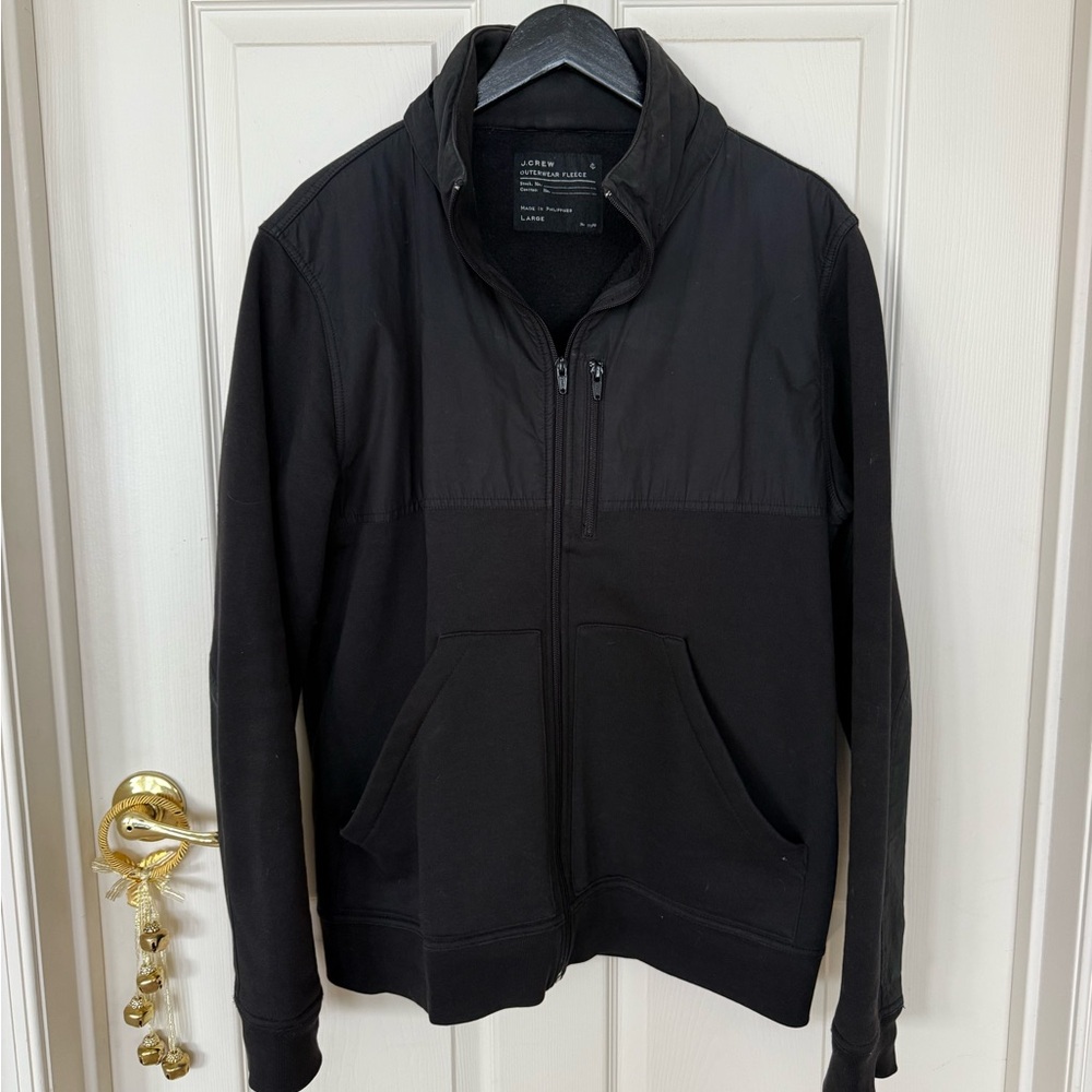 J. Crew Black Outerwear Fleece